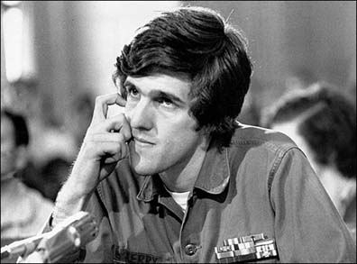 John Kerry, then director of Vietnam Veterans Against the War, testifies before the Senate Foreign Relations Committee on April 22, 1971